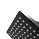 Ver imagem 4 de Kit Chuveiro Ducha Quadrado Articulável Preto Fosco Interno e Externo Luxo + Acabamento Registro Abs