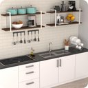 Ver imagem 5 de Prateleira Estilo Industrial Cozinha de Parede GND BM 100cm