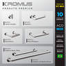 Kit Acessórios Para Banheiros 6 Peças Inox - Kromus Kitme6 - 2