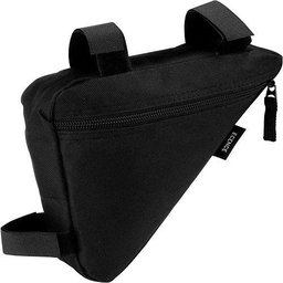 Bolsa de Quadro Bicicleta Porta Objetos Triangular Preta - 4