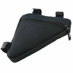 Bolsa de Quadro Bicicleta Porta Objetos Triangular Preta - 6