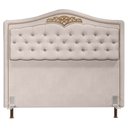 Ver imagem 3 de Cabeceira Cama Box Casal King 195cm Imperial J02 Suede Bege - Mpozenato