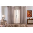 Ver imagem 1 de Cortina Sala Quarto Voal Liso Delicate 600x250 Transparente:cinza