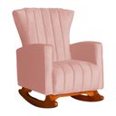 Ver imagem 2 de Kit 2 Poltrona Decorativa Melinda Balanço Veludo Rosa - Fm
