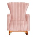 Ver imagem 3 de Kit 2 Poltrona Decorativa Melinda Balanço Veludo Rosa - Fm