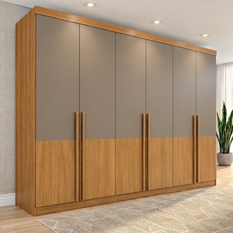 Guarda Roupa Casal 6 Portas 4 Gavetas Carter