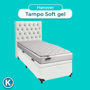 Ver imagem 4 de Conjunto Cama Box Bau Branco Solteiro + Colchão Molas Ensacadas Hanover Inducol + Cabeceira