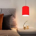 Ver imagem 3 de Lustre Luminária Pendente Vivare Free Lux Pe-4102pr Cúpula em Tecido 13x30cm Vermelho Canopla