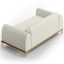 Ver imagem 5 de Sofá 150cm 2 Lugares Base Gold Molino D06 Linho C-367 Cru - Mpozenato