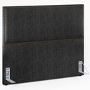 Ver imagem 5 de Cabeceira Cama Box Casal com Tachas 140 cm Vicenza L02 Linho Chumbo - Lyam Decor