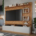 Ver imagem 1 de Estante Home para TV até 60 Polegadas com 2 Portas Damasco Espresso Moveis