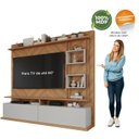 Ver imagem 5 de Estante Home para TV até 60 Polegadas com 2 Portas Damasco Espresso Moveis
