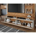 Ver imagem 4 de Estante Home para TV até 60 Polegadas com 2 Portas Damasco Espresso Moveis