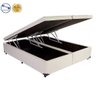 Base Box Baú Casal Bipartido Belos Sonhos Sintético Bege 49x138x188 - 1