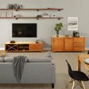 Ver imagem 1 de Conjunto Rack TV até 65 Polegadas e Buffet Madeira Maciça Primavera CabeCasa MadeiraOriginals