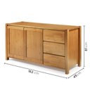 Ver imagem 2 de Conjunto Rack TV até 65 Polegadas e Buffet Madeira Maciça Primavera CabeCasa MadeiraOriginals