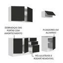 Ver imagem 7 de Cozinha Completa 180003 Com Armário E Balcão Branco/Preto
