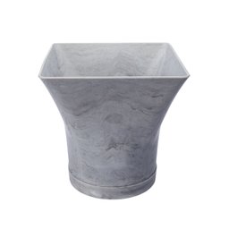 Vaso Planta Cachepô Quadrado Decorativo Anti Dengue 3,5L:Carrara - 1