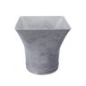 Vaso Planta Cachepô Quadrado Decorativo Anti Dengue 3,5L:Carrara - 1