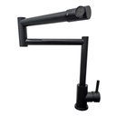 Ver imagem 3 de Torneira Monocomando Inox Articulada Preta 360º Bancada 1/4