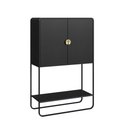 Ver imagem 1 de Balcao Bar Luna 2 Portas Nero/preto 28069