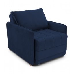 Poltrona Cama Reclinável Retrátil Viena Veludo Azul Escuro - Loja Sheep - 8