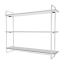 Ver imagem 1 de Prateleira Expositor de Troféus com Suporte para Medalhas Elite - Branco/branco