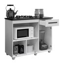 Ver imagem 6 de Kit Balcão para Cooktop Cozinha Kaiki Violeta Branco com Fogão Cooktop Chef 4 Bocas Ultrachama Preto