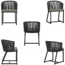 Ver imagem 4 de Mesa com 4 Cadeiras e Noronha Estofado 8 Trama Original Preto