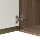 Ver imagem 2 de Armário Aéreo de Canto 2 Portas 88.5cm MDF Giratória Off White Kali Premium Nicioli Móveis