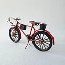 Ver imagem 2 de Miniatura Bicicleta Vintage - Metal - Alforjes - Selim