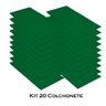 Kit 20 Colchonete Ginastica Academia Creche Yoga Fitness 95X59X3 Courino Verde - D A DECOR - 3
