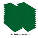 Ver imagem 3 de Kit 20 Colchonete Ginastica Academia Creche Yoga Fitness 95X59X3 Courino Verde - D A DECOR