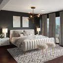 Ver imagem 1 de Tapete para Sala Glamour Esculpido Cinza 2,00x2,90m - São Carlos