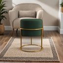 Ver imagem 4 de Banqueta Puff Decorativa Argola Veludo Verde Moderno