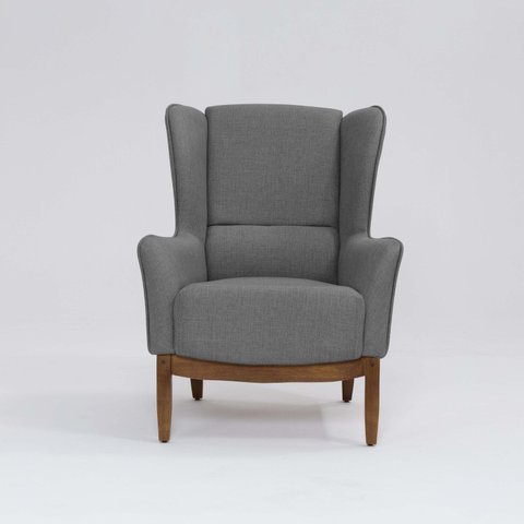 Poltrona para Sala de Estar Base em Madeira Milena