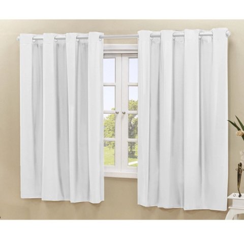 Cortina Daily Varão 1,5m Blackout PVC 2,20MX1,30m Sala Quarto Branco