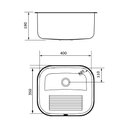 Ver imagem 5 de Tanque Tramontina Hera Compact 19 40x35 94404117 Aço Inox Escovado