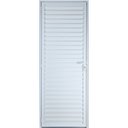 Ver imagem 1 de Porta de Alumínio Palheta Ventilada 210 x 100 Direita Linha All Soft Cor Branco