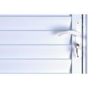 Ver imagem 3 de Porta de Alumínio Palheta Ventilada 210 x 100 Direita Linha All Soft Cor Branco