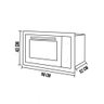 Kit Forno Eletrico Mueller Embutir Decorato 44 Litros Preto 127V com Cooktop por Induçao Mueller 4 - 5