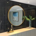 Ver imagem 1 de Espelho Decorativo Redondo com Moldura em MDF Decore Pronto