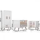Ver imagem 4 de Quarto Infantil Completo Bear 4 Portas 6 Gavetas Branco - Pnr Móveis