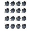 Ver imagem 2 de Caixa de Luz Suporte para Laje Octagonal Preta-Kit 60 Unidades