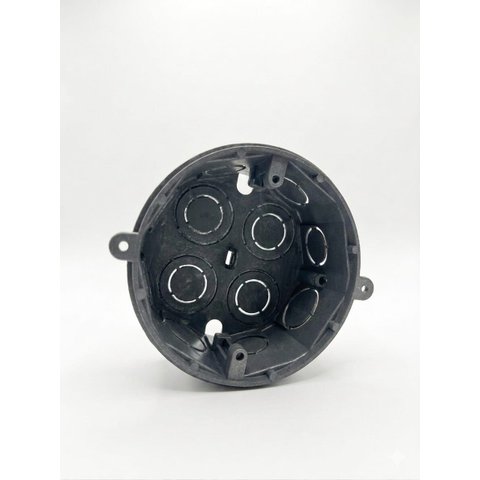 Caixa de Luz Suporte para Laje Octagonal Preta-Kit 60 Unidades