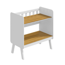 Ver mais imagens de Mini Berço Guti Retro Peroba Branco/Amêndoa Colchão Incluso