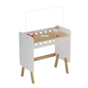 Ver imagem 7 de Mini Berço Guti Retro Peroba Branco/Amêndoa Colchão Incluso