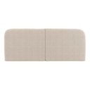 Ver imagem 6 de Cabeceira Painel Orgânico Cama Box King Size Aira 195cm Dobrável Bouclé Bege - Desk Design