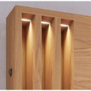 Ver imagem 4 de Home Theater Serra Clara Torino para TV 75 Polegadas MDP com Canaleta LED Freijó Cinza Fosco