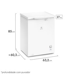 Freezer Horizontal Electrolux 1 Porta 143L HE150 Branco - 4
